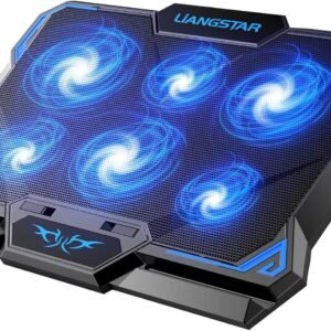 ICE COOREL Laptop Cooling Pad with 6 Cooling Fans, Cooling Pad for Laptop Fan