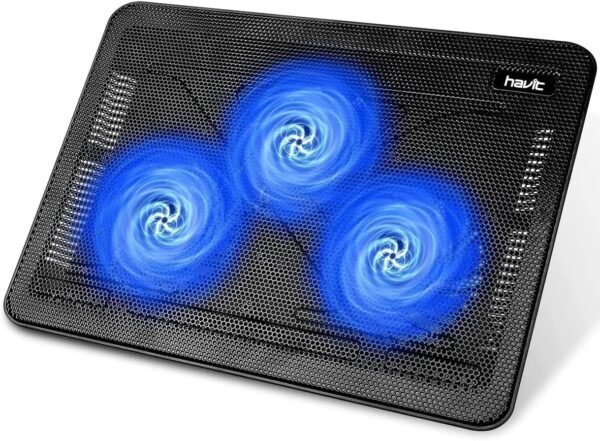 ICE COOREL Laptop Cooling Pad with 6 Cooling Fans, Cooling Pad for Laptop Fan