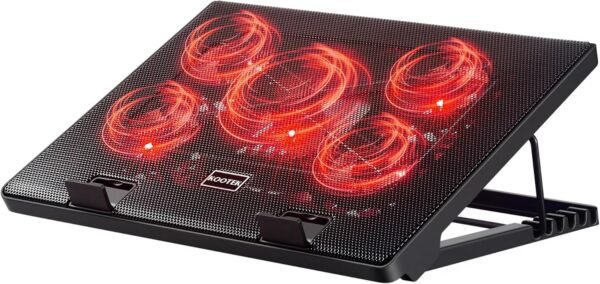 ICE COOREL Laptop Cooling Pad with 6 Cooling Fans, Cooling Pad for Laptop Fan