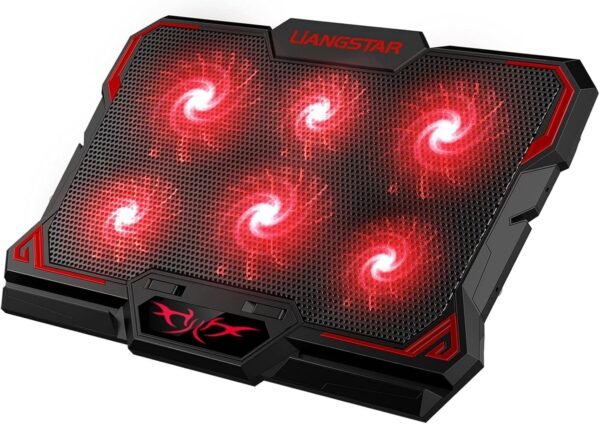 ICE COOREL Laptop Cooling Pad with 6 Cooling Fans, Cooling Pad for Laptop Fan